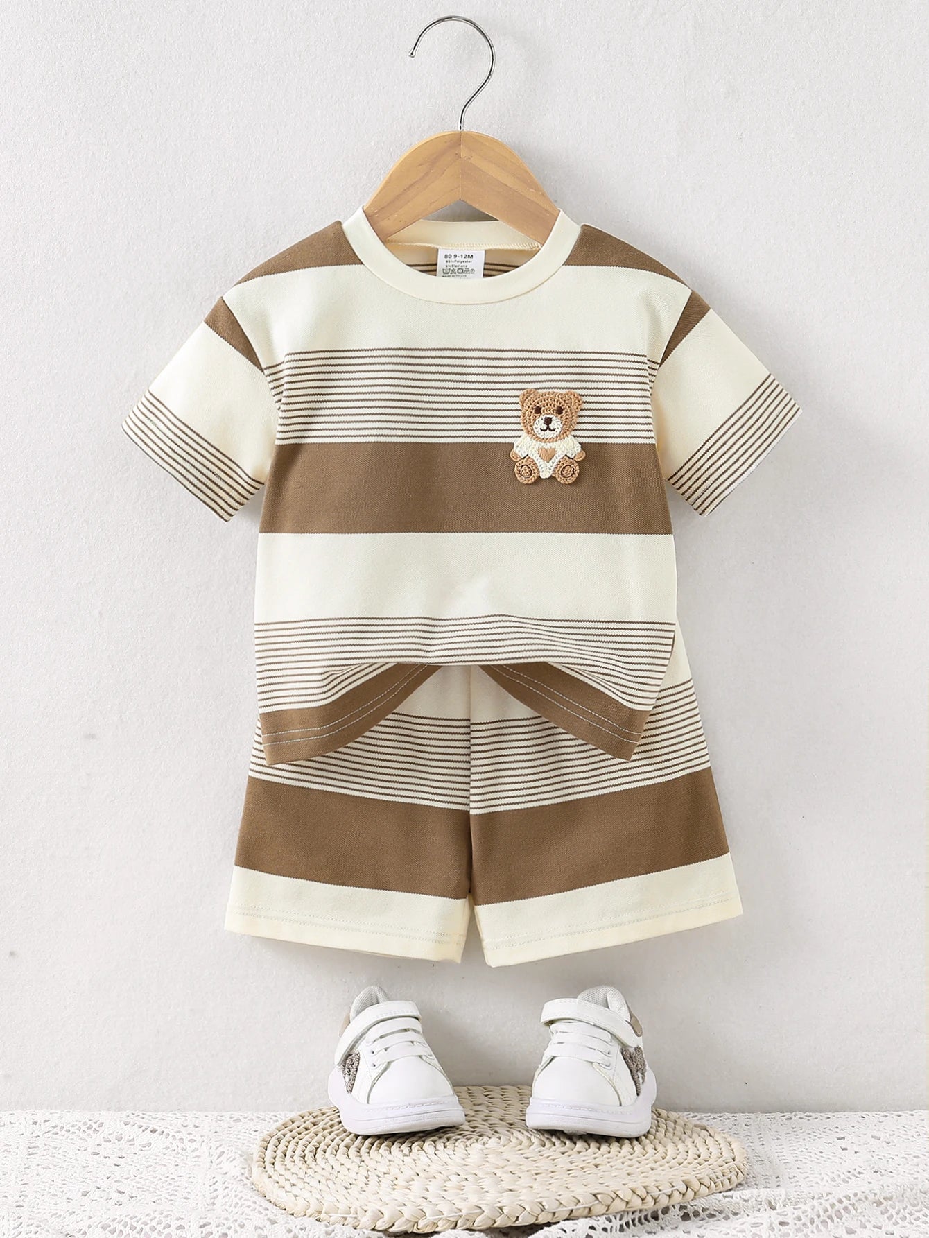 Baby Summer Cool Breathable Knit Round Neck T-Shirt