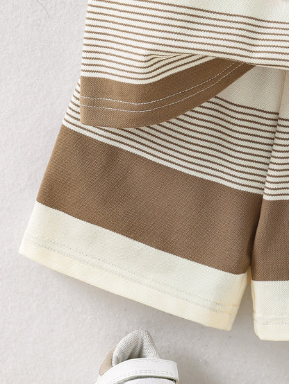 Baby Summer Cool Breathable Knit Round Neck T-Shirt