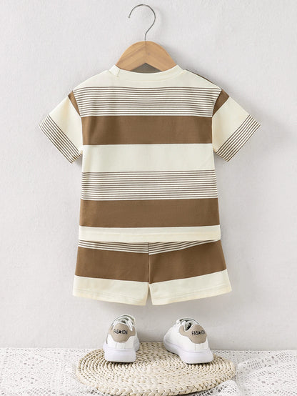 Baby Summer Cool Breathable Knit Round Neck T-Shirt